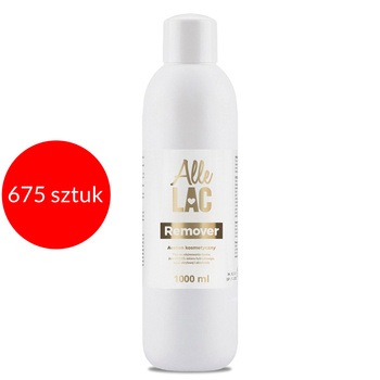 675 unidades de líquido removedor para eliminar esmalte híbrido, acrílico y uñas postizas AlleLac Remover 1000 ml