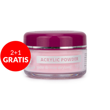 2+1 gratis. Polvo acrílico para uñas Allepaznokcie Intense Pink Acrylic Powder 15 g, n.º 8