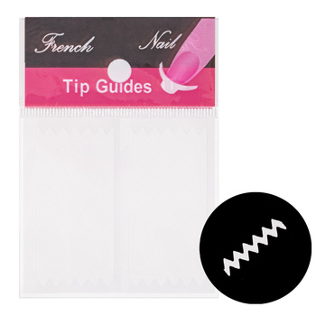 Strisce adesive per french manicure n. 08, circa 32 pezzi