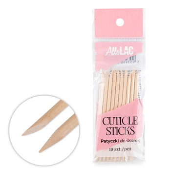 Palillos de madera de naranjo AlleLac, 10 unidades, 9,5 cm de largo