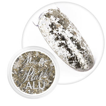 MollyLac Metallic Nail Dust Aluminum Flakes 0.2 g No. 10