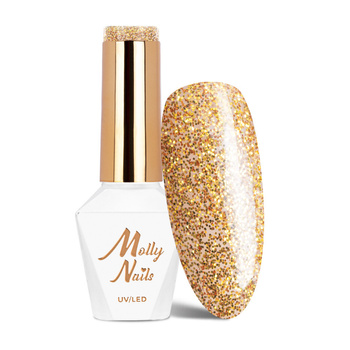 Esmalte híbrido Molly Nails Sensual Aurelie sin HEMA ni Di-HEMA, 8 g, n.º 208