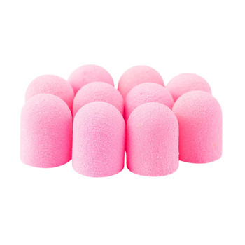 Capuchones para pedicura de 7 mm, grano 240, 10 unidades, Fabric Podo AlleMed, rosa