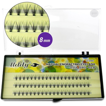 Pestañas postizas de lujo Liddy (LI-1060) 8 mm negras