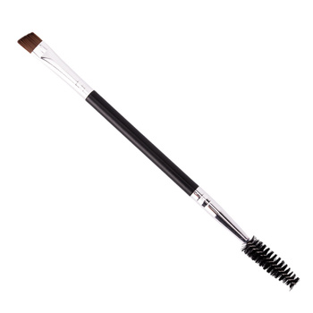 Pincel cosmético para henna, de doble cara y punta en ángulo, para cejas y pestañas