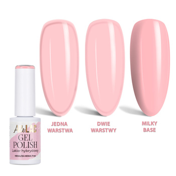 Esmalte híbrido LED/UV Gel Polish Pinks PI38 Petal Kiss AlleLac sin HEMA ni Di-HEMA, 6 g