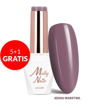 5 + 1 gratis. Esmalte híbrido LED/UV Gel Polish Business Class n.º 317 Deep Taupe de MollyNails, sin HEMA ni Di-HEMA, 8 g
