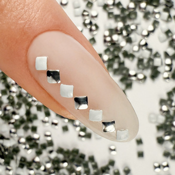 ShinePins: tachuelas lisas, adornos brillantes para uñas, cuadradas, mini, NTN Premium, n.º 10, 5 g