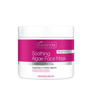 Mascarilla facial calmante de algas Bielenda Calamine & Pink Clay, 160 g