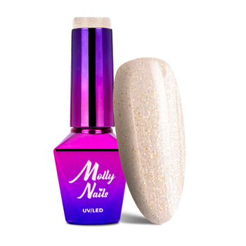 Esmalte híbrido Molly Nails Wedding Dream &amp; Champagne Prosecco 8 g, n.º 381