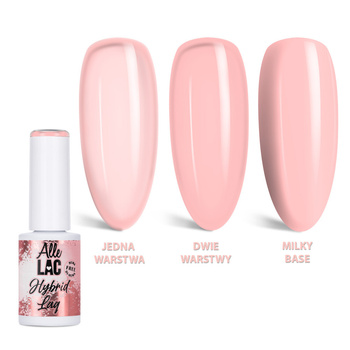 Esmalte híbrido LED/UV Gel Polish Nudes N15 Peach Glow AlleLac sin HEMA ni Di-HEMA, 6 g