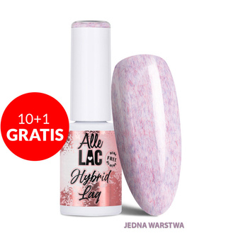 10 + 1 gratis. Esmalte híbrido LED/UV Gel Polish Purples Cozy Lilac AlleLac sin HEMA/Di-HEMA, 6 g