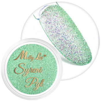 Polvo para uñas MollyLac «Polvo de sirena», bote de 2,5 g, n.º 5