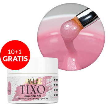 10 + 1 gratis: Gel modelador con tixotropía AlleLac Tixo Builder Gel GlowSecco 45 g