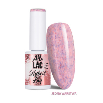 Esmalte híbrido LED/UV Gel Polish Pinks Rose Fluff AlleLac sin HEMA ni Di-HEMA, 6 g