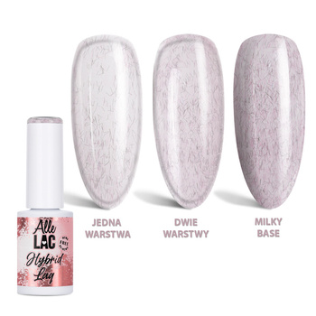 Esmalte híbrido LED/UV Gel Polish Pinks PI28 Mauve Wool AlleLac sin HEMA ni Di-HEMA, 6 g