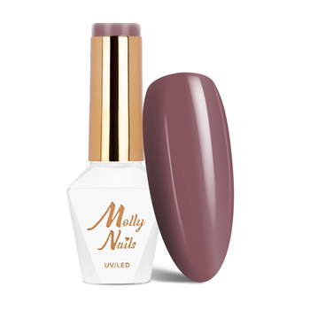 Esmalte híbrido Molly Nails «I'm Nudelover» Mahogany, sin HEMA ni Di-HEMA, 8 g, n.º 523
