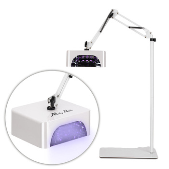 Lámpara UV/LED de 36 W Molly Nails para pedicura con soporte, inalámbrica, blanca, modelo V10BAT