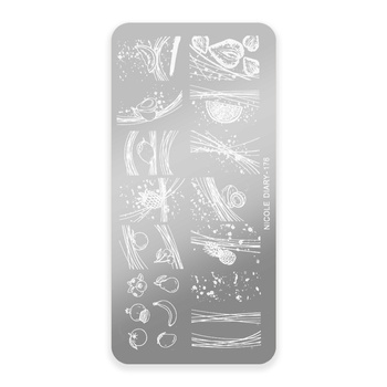 Placa para sellos con motivos de Nicole Diary n.º 176