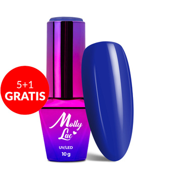 5 + 1 gratis: Esmalte híbrido MollyLac Bubble Tea Vitality, 10 g, n.º 136