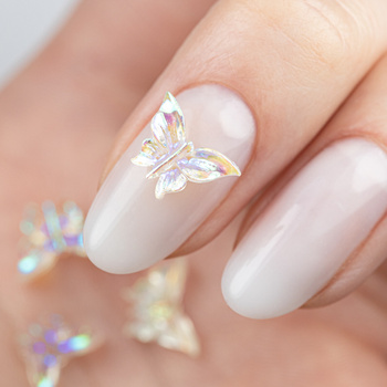 Estuche con adornos de mariposas en 3D de Molly Nails, 36 unidades