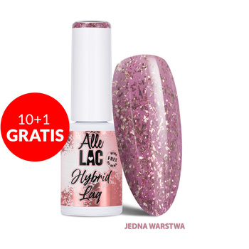 10 + 1 gratis. Esmalte híbrido LED/UV Gel Polish Pinks Electric Glitter AlleLac sin HEMA/Di-HEMA, 6 g