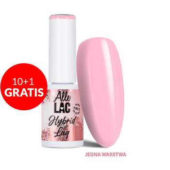 10 + 1 gratis. Esmalte híbrido LED/UV Gel Polish Pinks PI4 Pastel AlleLac sin HEMA/Di-HEMA, 6 g