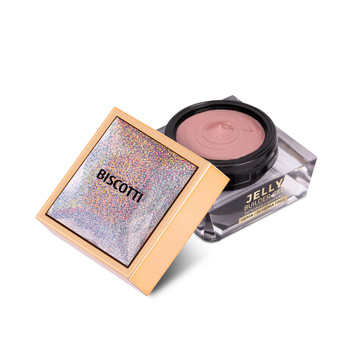Gel de modelado denso y duro Jelly Builder Gel de Molly Nails Biscotti, sin HEMA ni Di-HEMA, 15 g