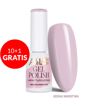 10 + 1 gratis. Esmalte híbrido LED/UV Gel Polish Pinks PI17 Cream Blush AlleLac sin HEMA/Di-HEMA, 6 g