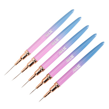 Set de pinceles para decoraciones AlleLac Ombre n.º 2, 5 unidades