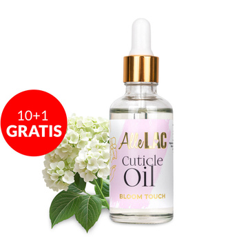 10 + 1 gratis: Aceite para cutículas con gotero AlleLac con aroma Bloom Touch, 50 ml