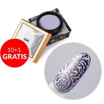 10 + 1 gratis Creative Flow Color Gel - Gel creativo para Nail Art con efecto de diseños difuminados y suaves Molly Nails Lilac, sin HEMA ni Di-HEMA, 5 g