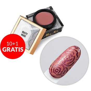 10 + 1 gratis Creative Flow Color Gel - Gel creativo para Nail Art con efecto de diseños difuminados y suaves Molly Nails Rusty Nude sin HEMA/Di-HEMA 5 g