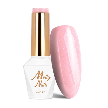 Esmalte híbrido Molly Nails «I'm Nudelover Crystal Rose», sin HEMA ni Di-HEMA, 8 g, n.º 524