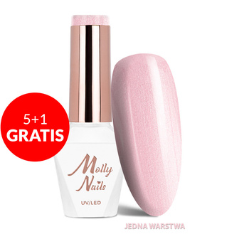 5 + 1 gratis. Esmalte híbrido LED/UV Gel Polish Business Class n.º 312 Sheer Elegance MollyNails sin HEMA ni Di-HEMA, 8 g