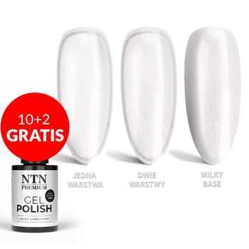 10 + 2 gratis. Esmalte híbrido LED/UV Gel Polish Whites n.º 474, edición limitada NTN Premium, sin HEMA ni Di-HEMA, 5 g