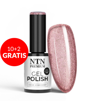 10 + 2 gratis. Esmalte híbrido LED/UV Gel Polish NTN Premium Romantica Collection n.º 107, sin HEMA ni Di-HEMA, 5 g