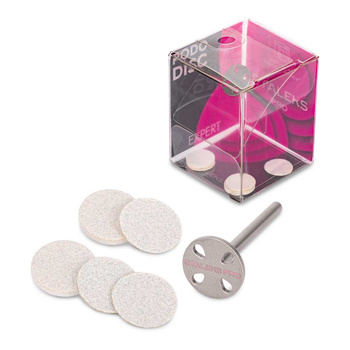 Disco para pedicura Pododisk: juego de eje y disco + cabezales intercambiables PDset-10 Staleks Pro XS 10 mm