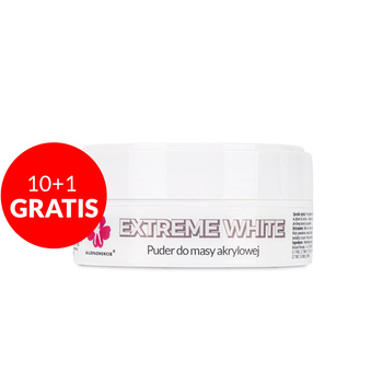 Polvo acrílico para uñas Allepaznokcie Extreme White Acrylic Powder 30 g