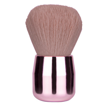 Pinceau à poudre et à poudre libre avec un manche rose métallisé