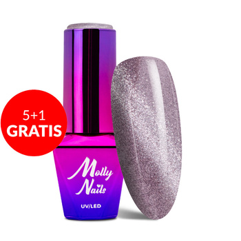 5+1 free Molly Nails Cat Eye Womanity Steel hybrid nail polish 8g No. 448