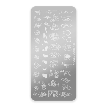 Plaque de tampons à motifs Nicole Diary n° 184