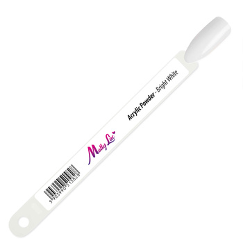 MollyLac acrylic powder Bright White stencil stick