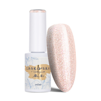 Smalto ibrido LED/UV Gel Polish Molly Nails @Bouquet by Laskovska Sparkling Rose senza HEMA/Di-HEMA 7 g