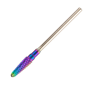 Professioneller Kobalt-Wolfram-Fräser, Regenbogenmodell, Small Cone Bit, M 3/32", Nr. 8