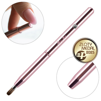 Pinceau automatique pour gel Oval Pro Gel rose gold Molly Nails n° 6