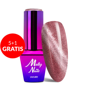 5+1 free Molly Nails Cat Eye Womanity Kissing hybrid nail polish 8g No. 440