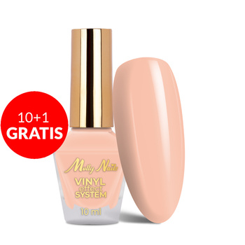 10 + 1 gratuit Vernis classique STEP 2 : Color Lacquer Vinyl Effect System MollyNails Light Pink 10 ml