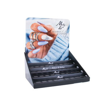 Espositore per 45 smalti ibridi da 5 ml MollyLac – versione vuota Edizione Inverno