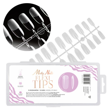 Tips pour une extension rapide des ongles Flexi Tips Molly Nails ovales, 240 pièces